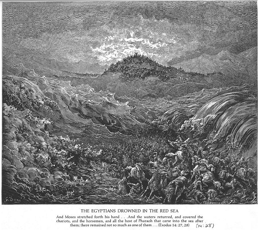 Ein weiteres Mal das Bild vom Durchzug durch das Rote Meer.